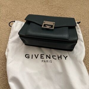 Givenchy Dark Green Leather Clutch